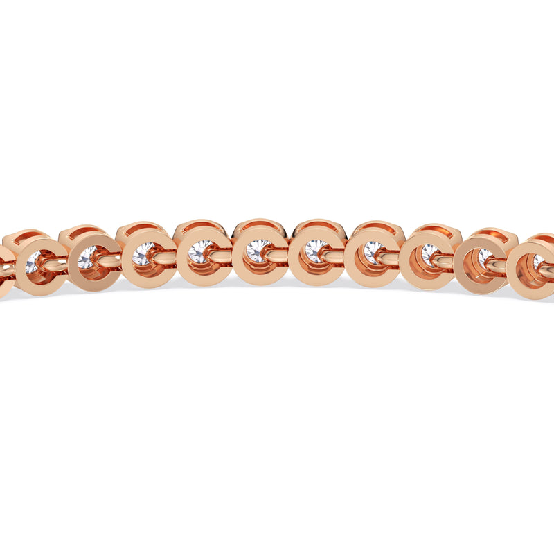 Four Prong Lab Diamond Tennis Bracelet