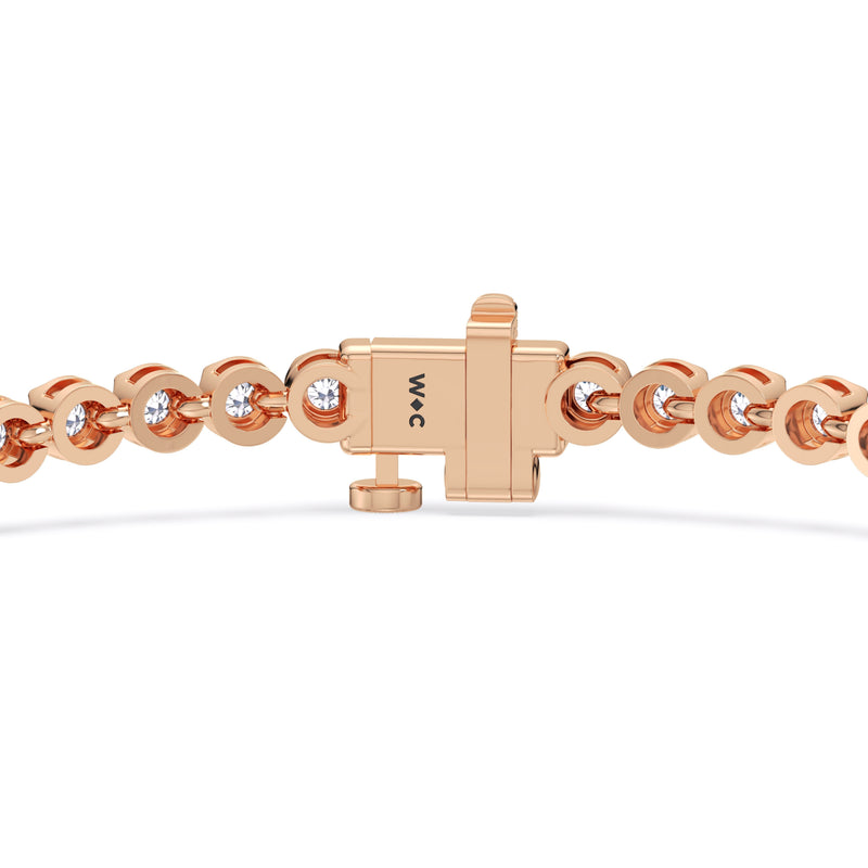 Four Prong Lab Diamond Tennis Bracelet