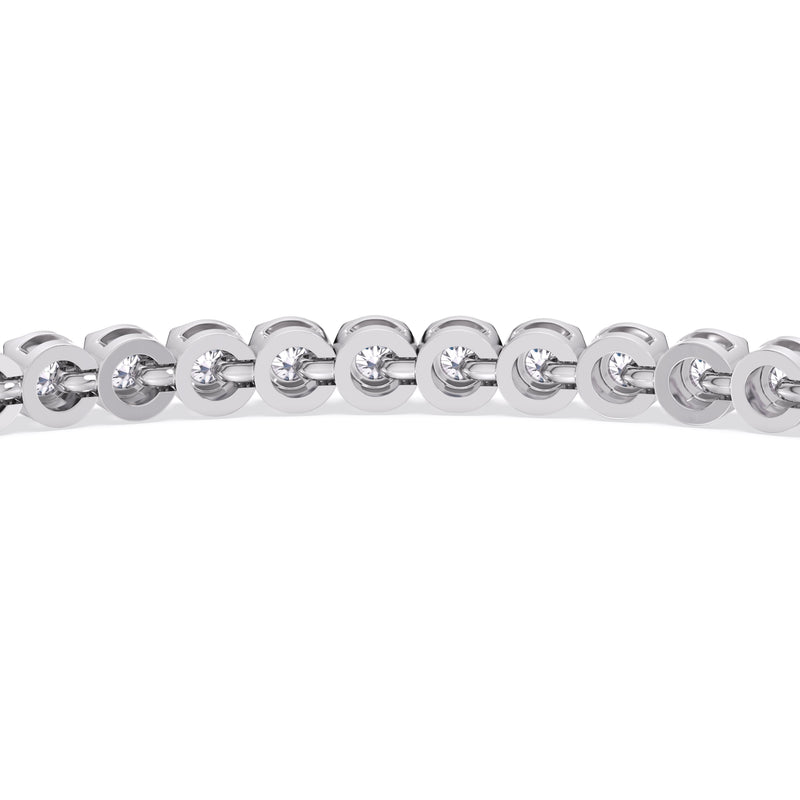Four Prong Lab Diamond Tennis Bracelet