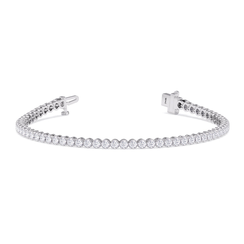 Four Prong Lab Diamond Tennis Bracelet