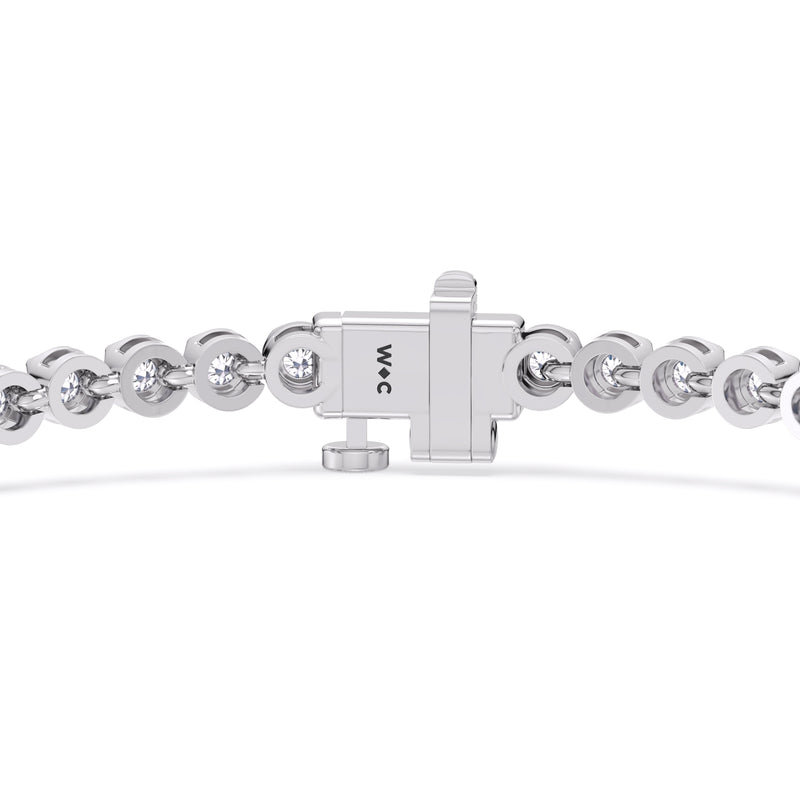 Four Prong Lab Diamond Tennis Bracelet