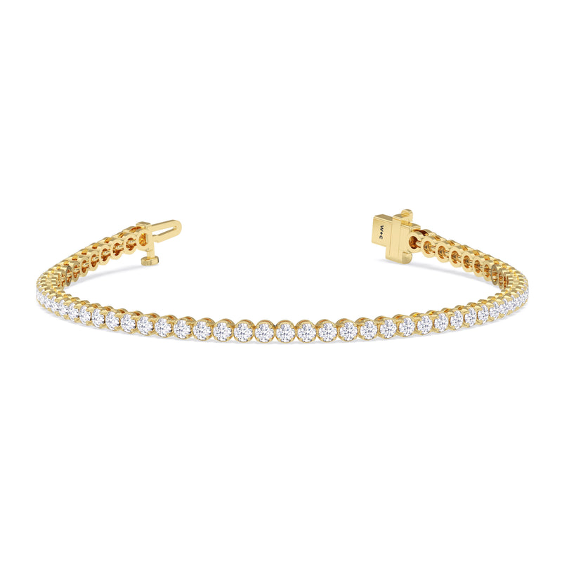 Four Prong Lab Diamond Tennis Bracelet