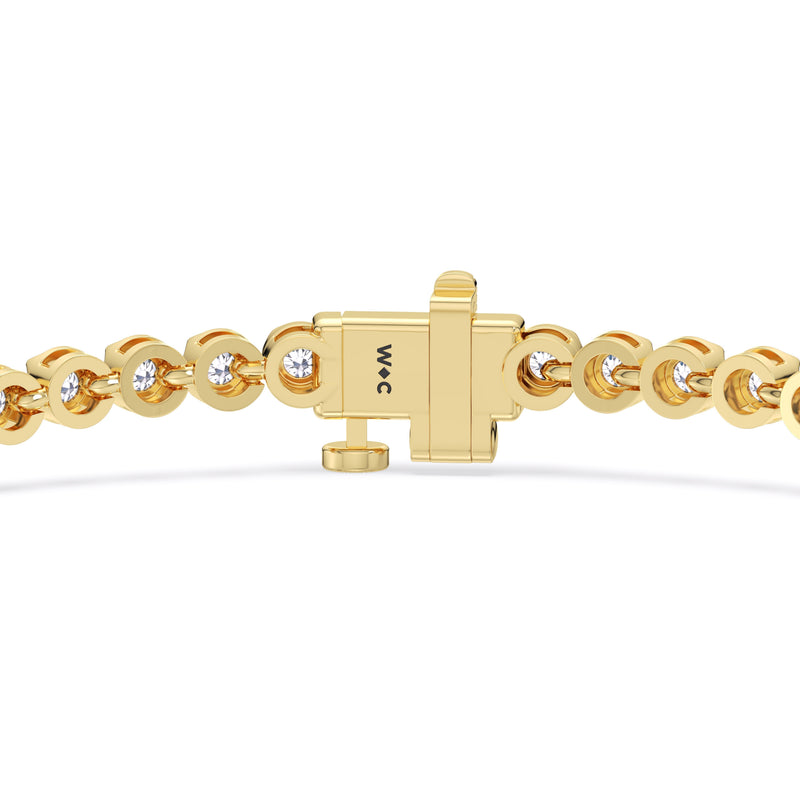 Four Prong Lab Diamond Tennis Bracelet