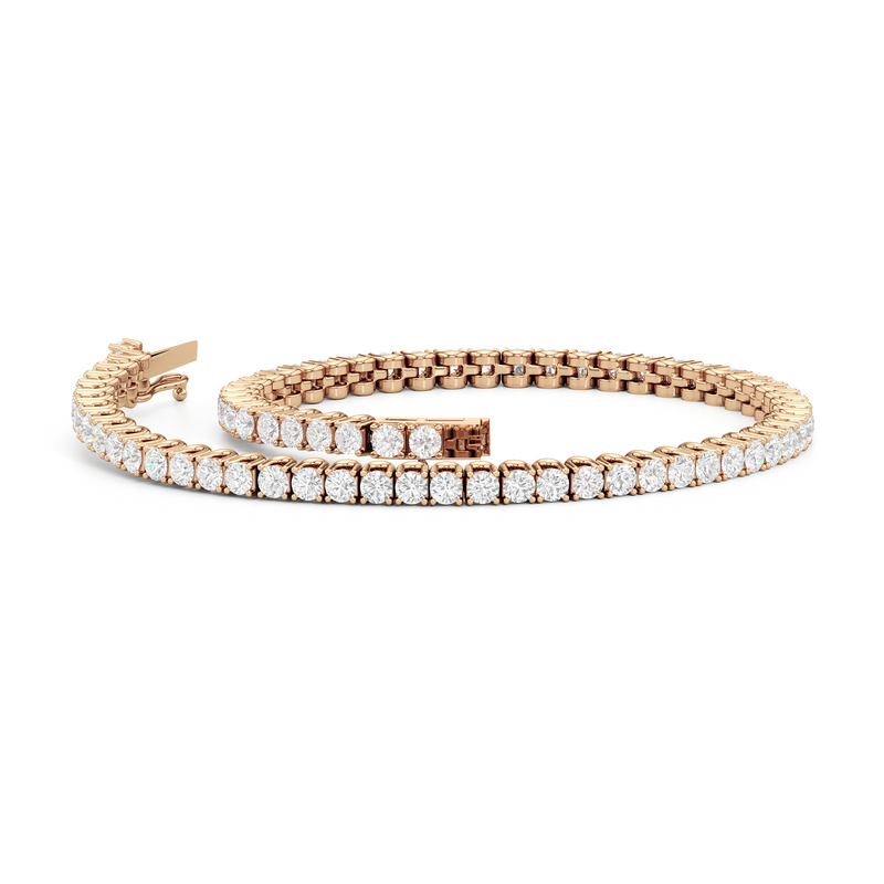 Floating U-Prong Lab Diamond Tennis Bracelet