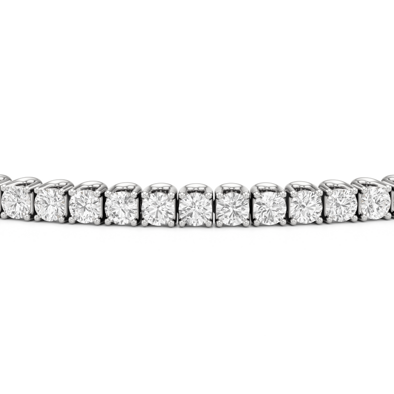 Floating U-Prong Lab Diamond Tennis Bracelet