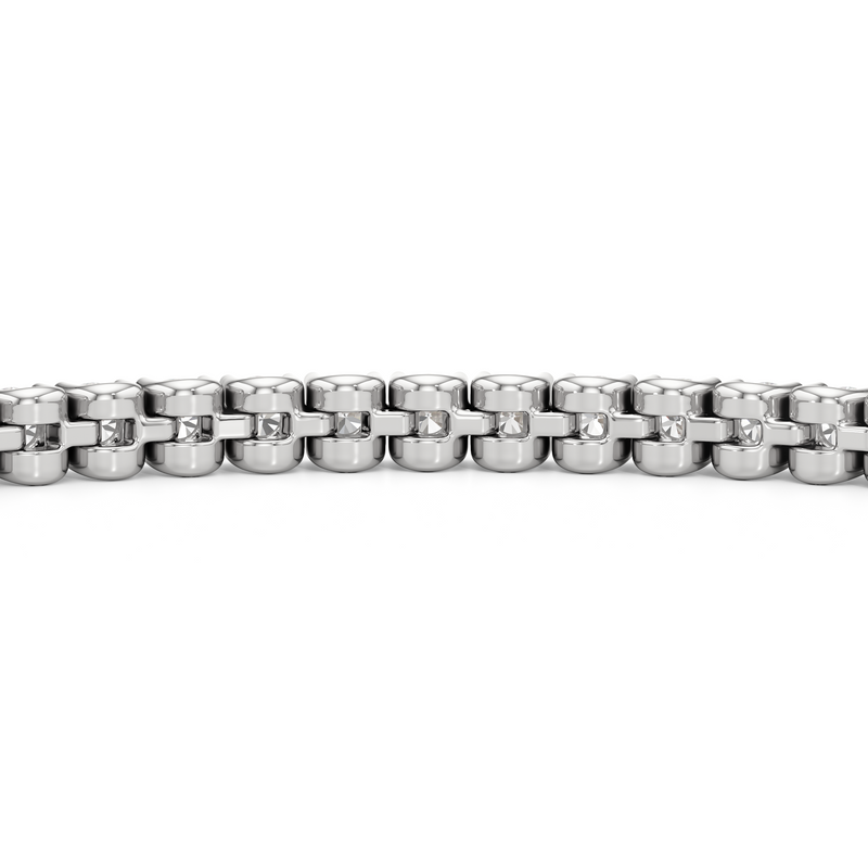 Floating U-Prong Lab Diamond Tennis Bracelet