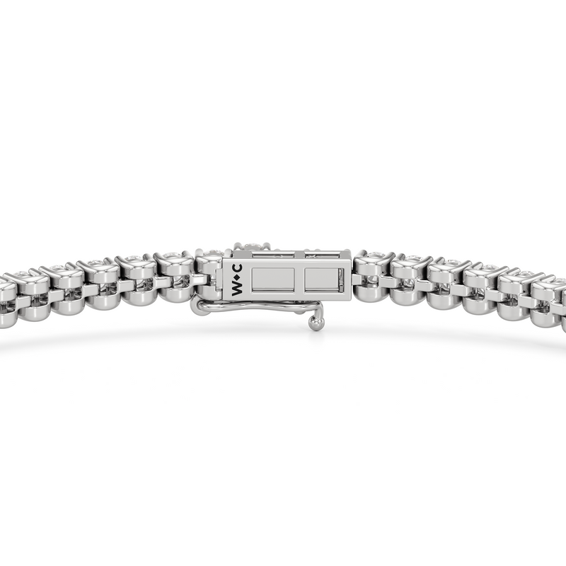 Floating U-Prong Lab Diamond Tennis Bracelet