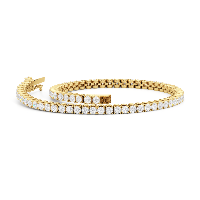 Floating U-Prong Lab Diamond Tennis Bracelet