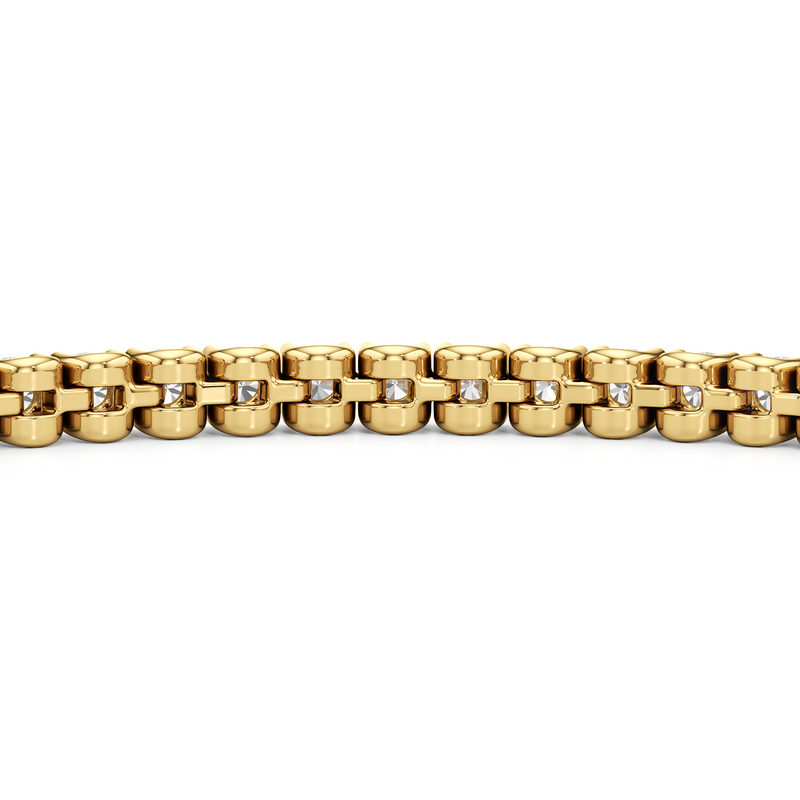 Floating U-Prong Lab Diamond Tennis Bracelet