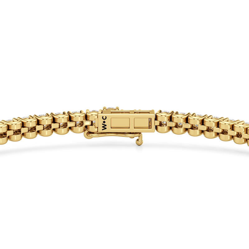 Floating U-Prong Lab Diamond Tennis Bracelet