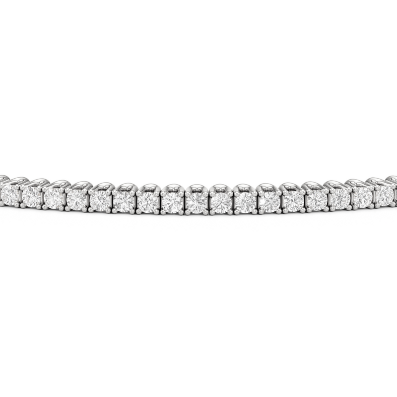 Floating U-Prong Lab Diamond Tennis Bracelet