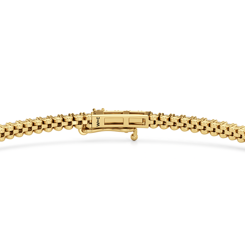 Floating U-Prong Lab Diamond Tennis Bracelet