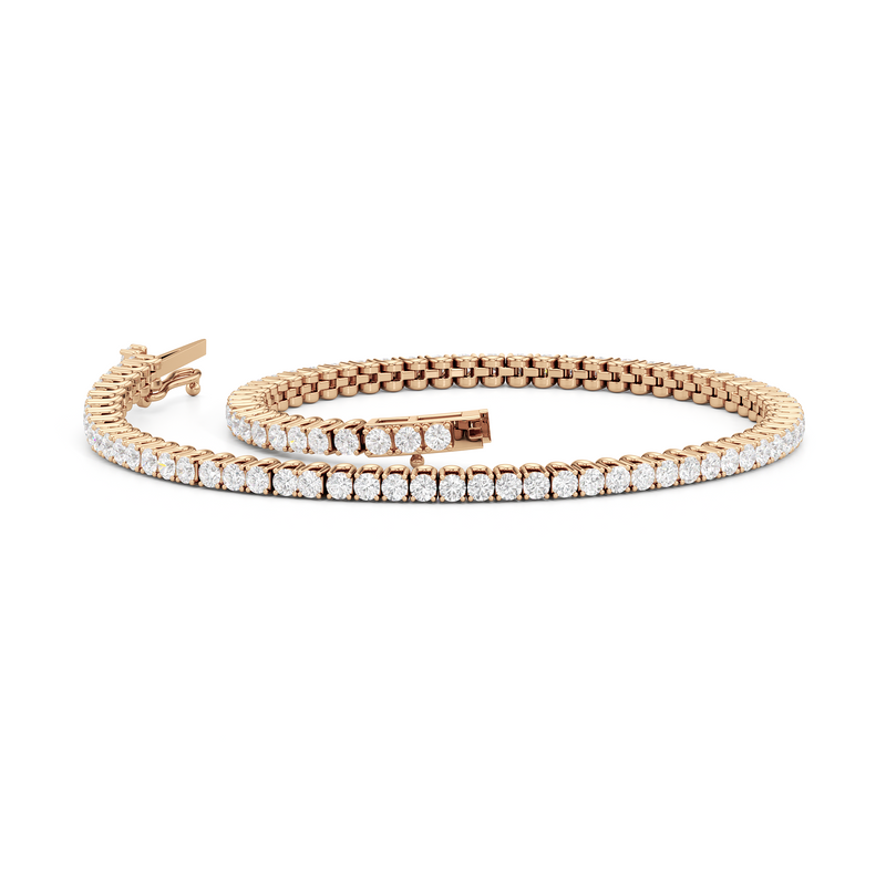 Floating U-Prong Lab Diamond Tennis Bracelet