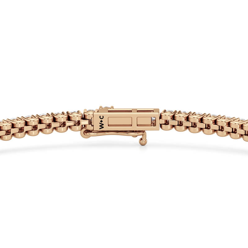 Floating U-Prong Lab Diamond Tennis Bracelet