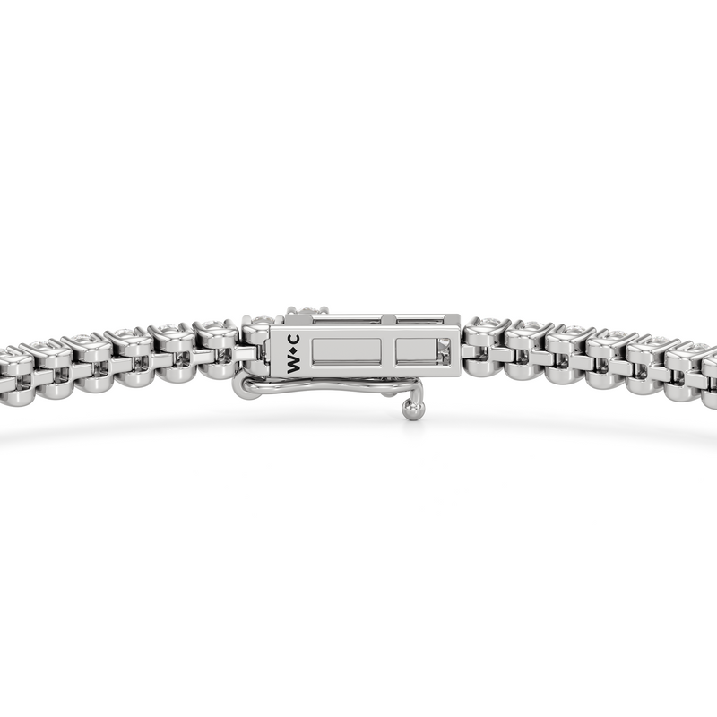 Floating U-Prong Lab Diamond Tennis Bracelet