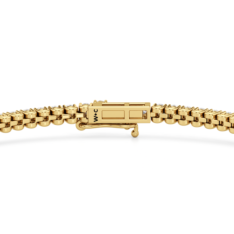 Floating U-Prong Lab Diamond Tennis Bracelet