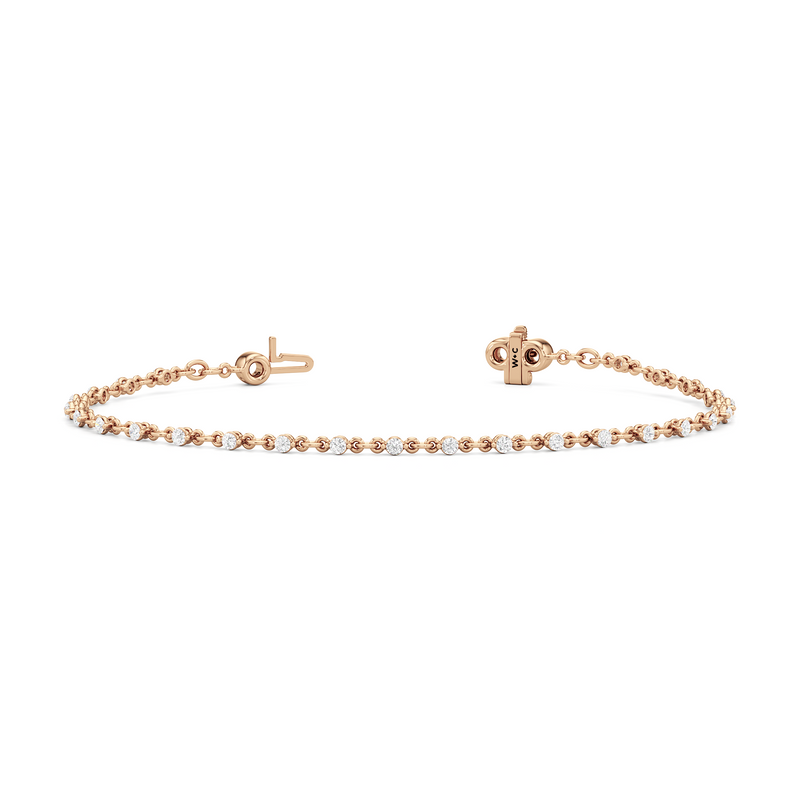 Lab Diamond Chain Link Bracelet