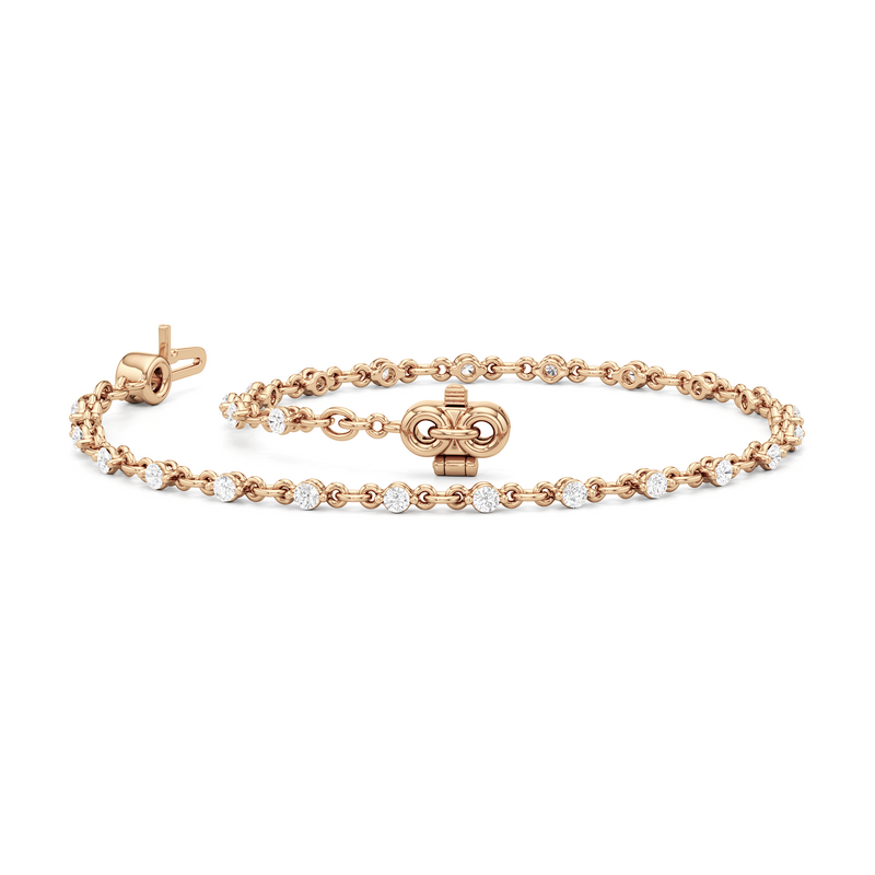 Lab Diamond Chain Link Bracelet