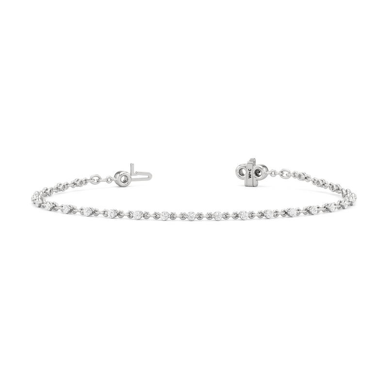Lab Diamond Chain Link Bracelet