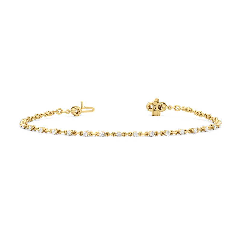 Lab Diamond Chain Link Bracelet