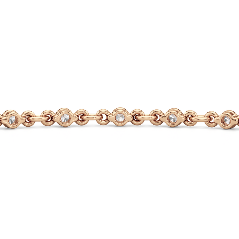Lab Diamond Chain Link Bracelet