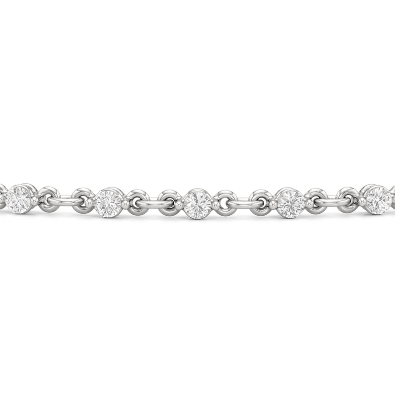 Lab Diamond Chain Link Bracelet