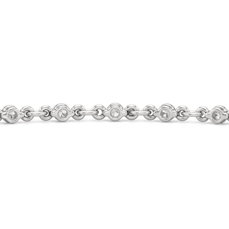 Lab Diamond Chain Link Bracelet