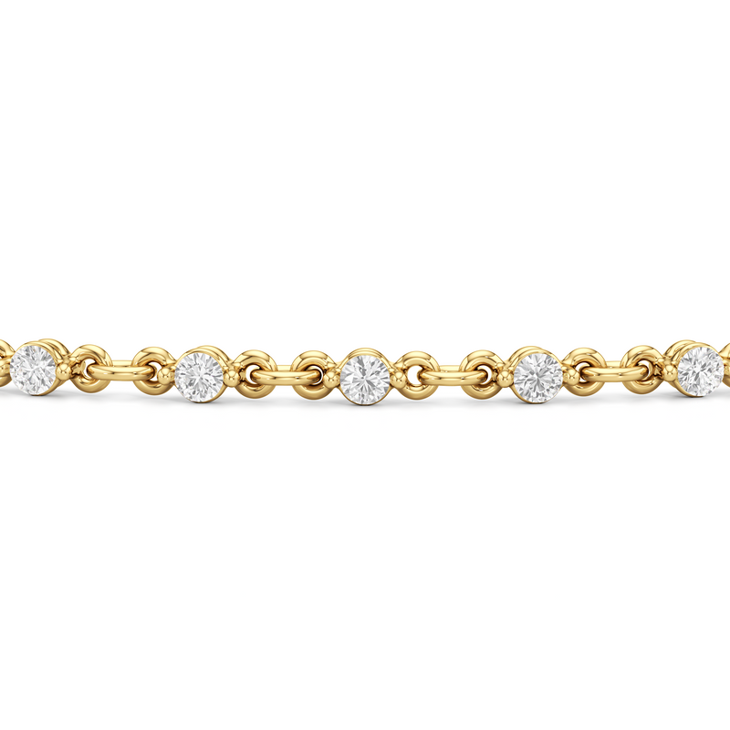 Lab Diamond Chain Link Bracelet