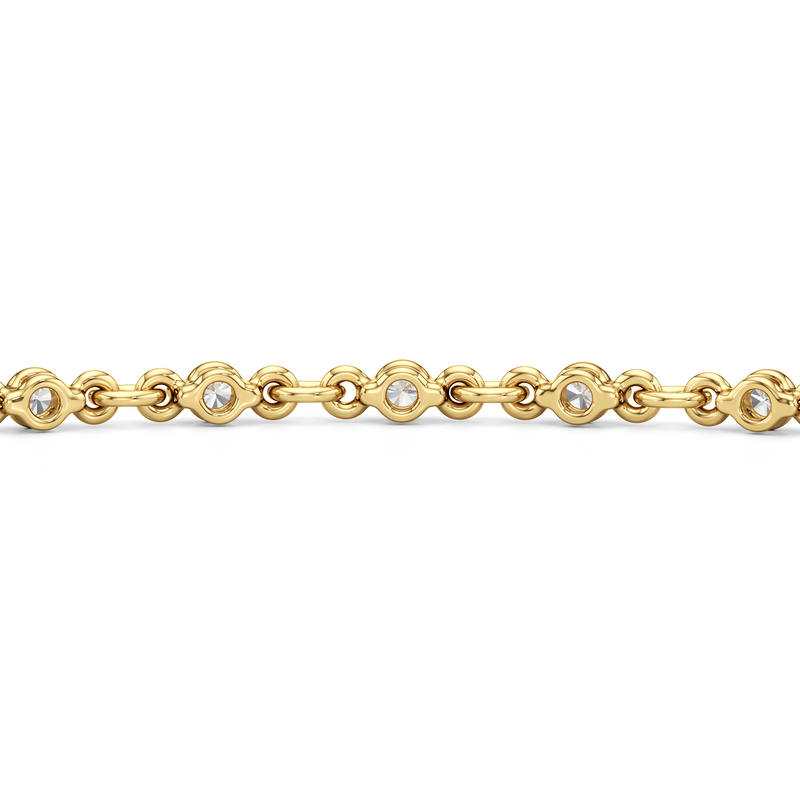 Lab Diamond Chain Link Bracelet