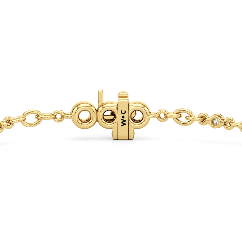 Lab Diamond Chain Link Bracelet