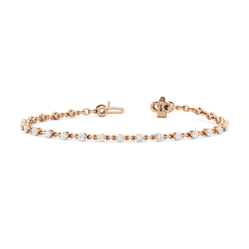 Lab Diamond Chain Link Bracelet