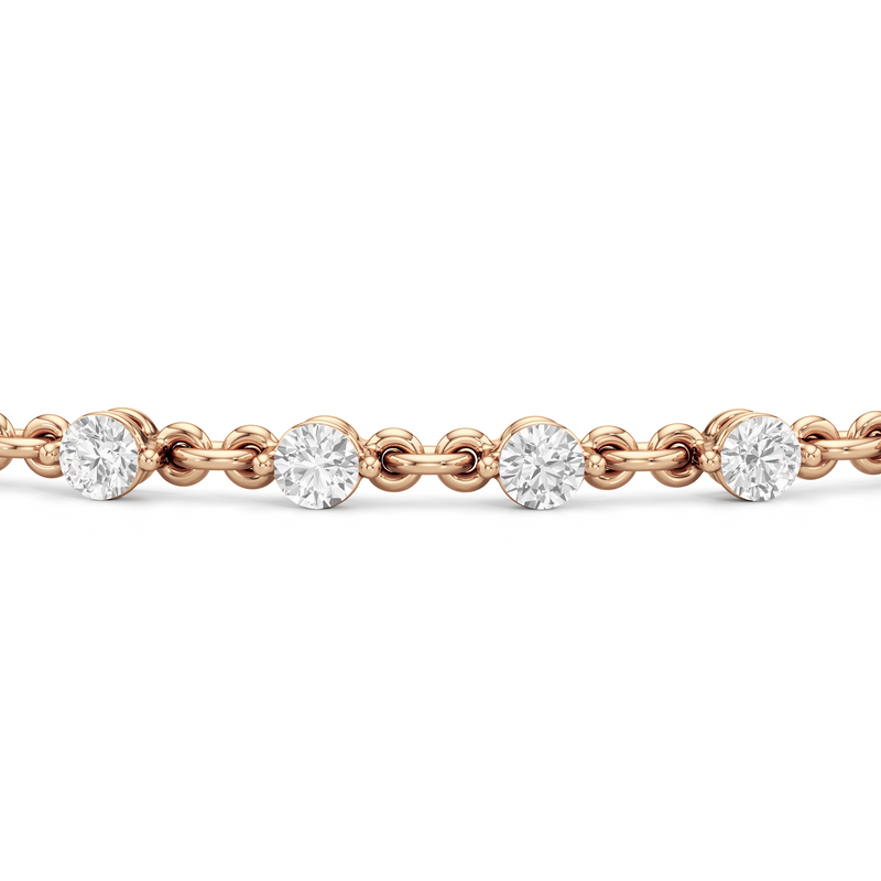 Lab Diamond Chain Link Bracelet