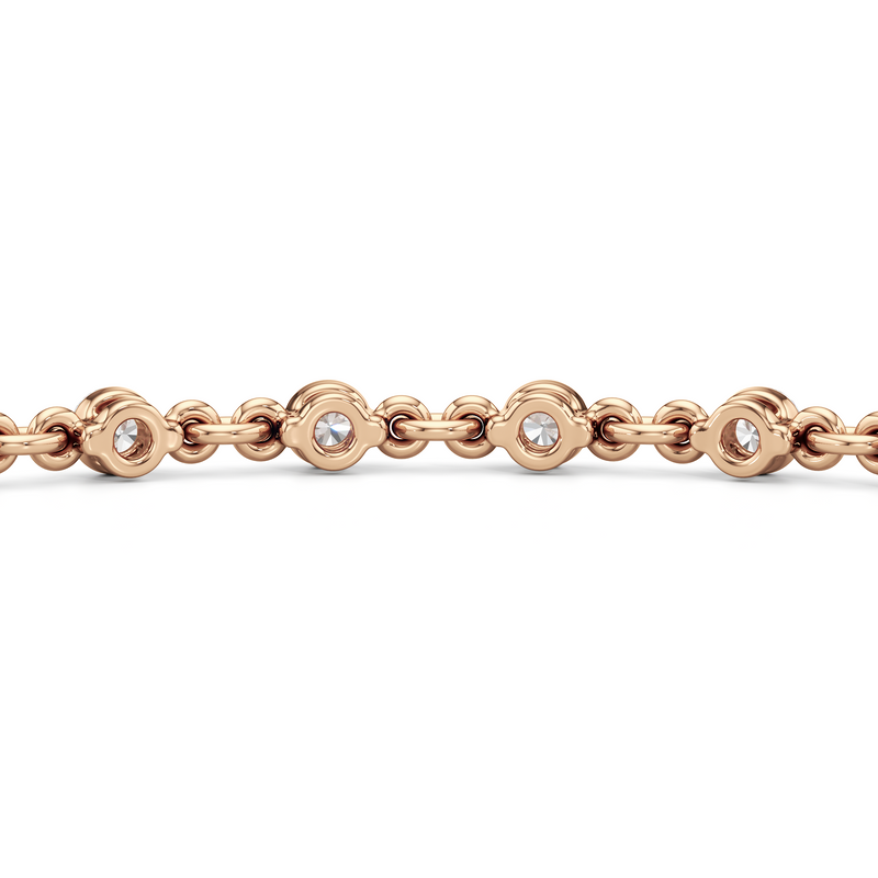 Lab Diamond Chain Link Bracelet