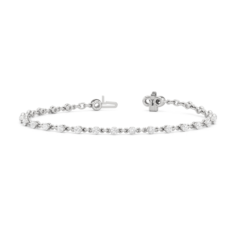 Lab Diamond Chain Link Bracelet