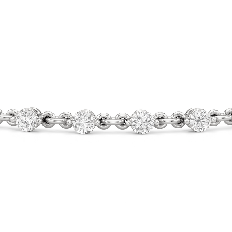 Lab Diamond Chain Link Bracelet