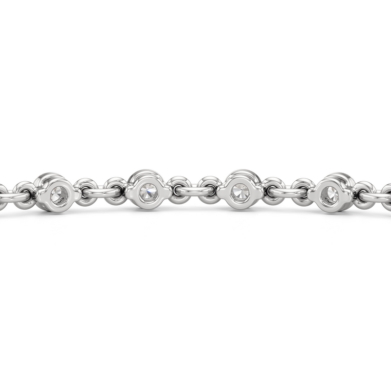 Lab Diamond Chain Link Bracelet