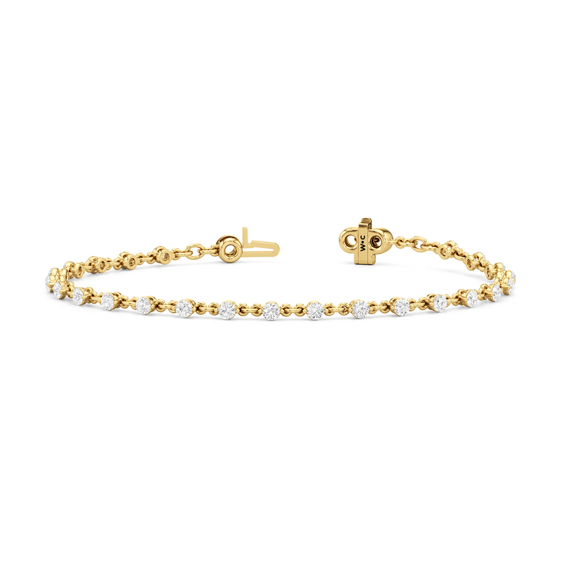 Lab Diamond Chain Link Bracelet