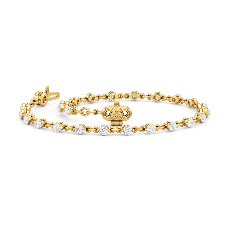 Lab Diamond Chain Link Bracelet