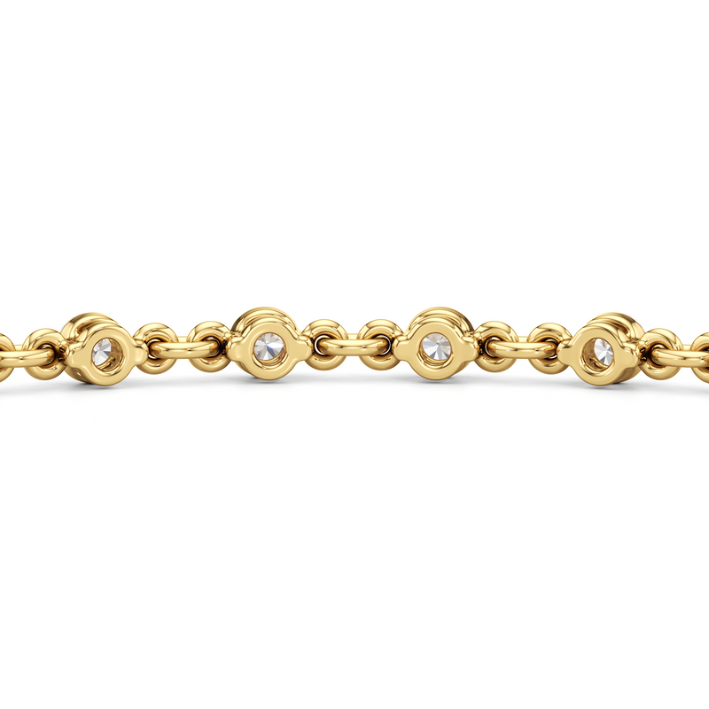 Lab Diamond Chain Link Bracelet