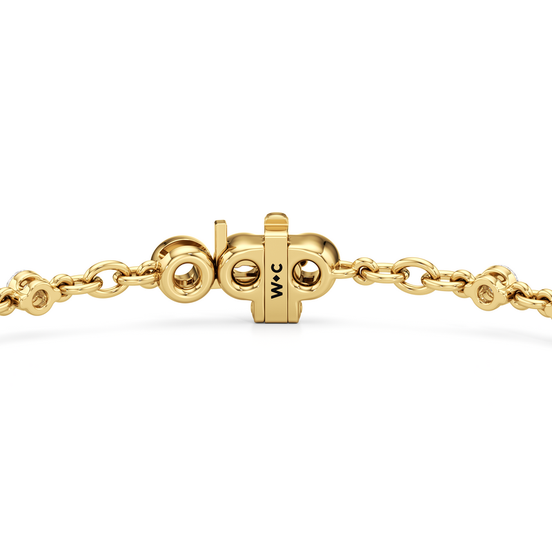 Lab Diamond Chain Link Bracelet