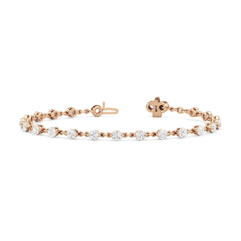 Lab Diamond Chain Link Bracelet