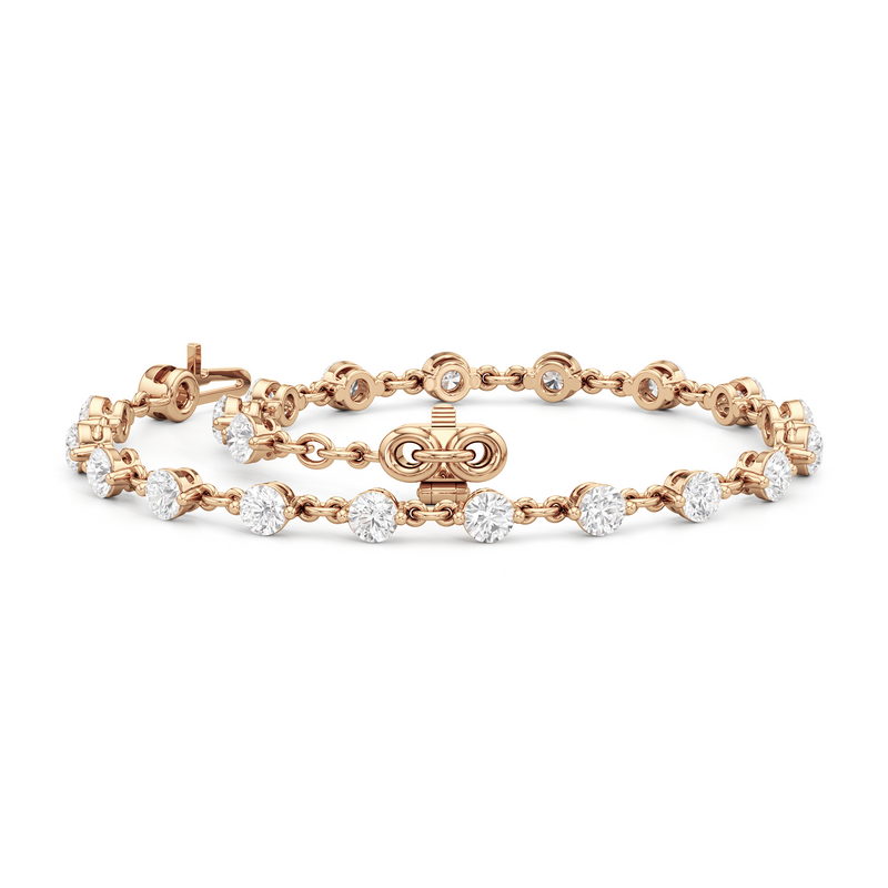 Lab Diamond Chain Link Bracelet