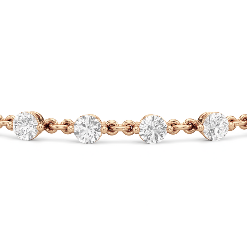 Lab Diamond Chain Link Bracelet