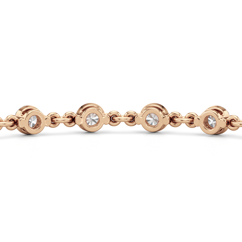 Lab Diamond Chain Link Bracelet