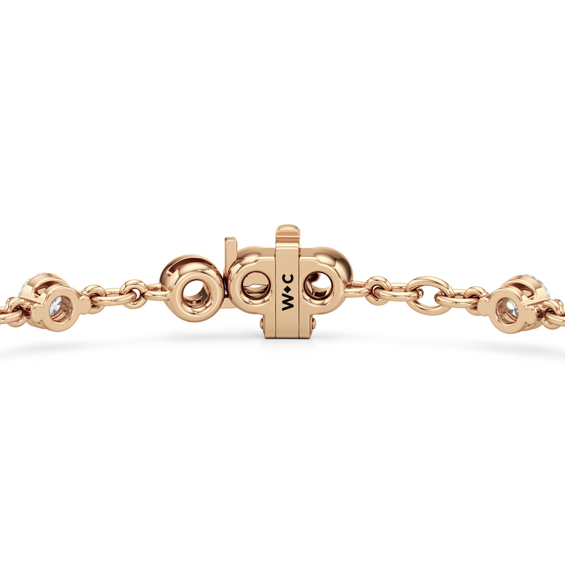 Lab Diamond Chain Link Bracelet