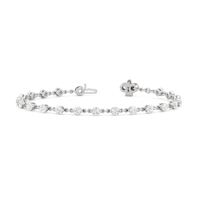 Lab Diamond Chain Link Bracelet
