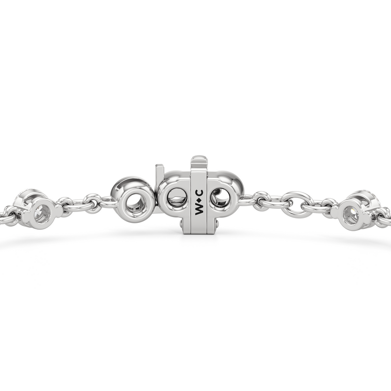 Lab Diamond Chain Link Bracelet