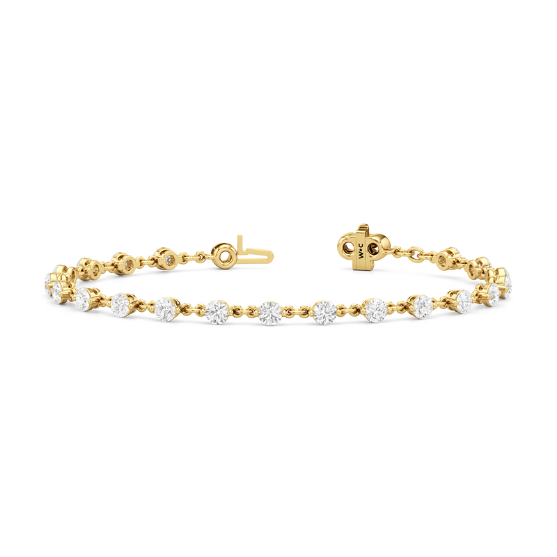 Lab Diamond Chain Link Bracelet
