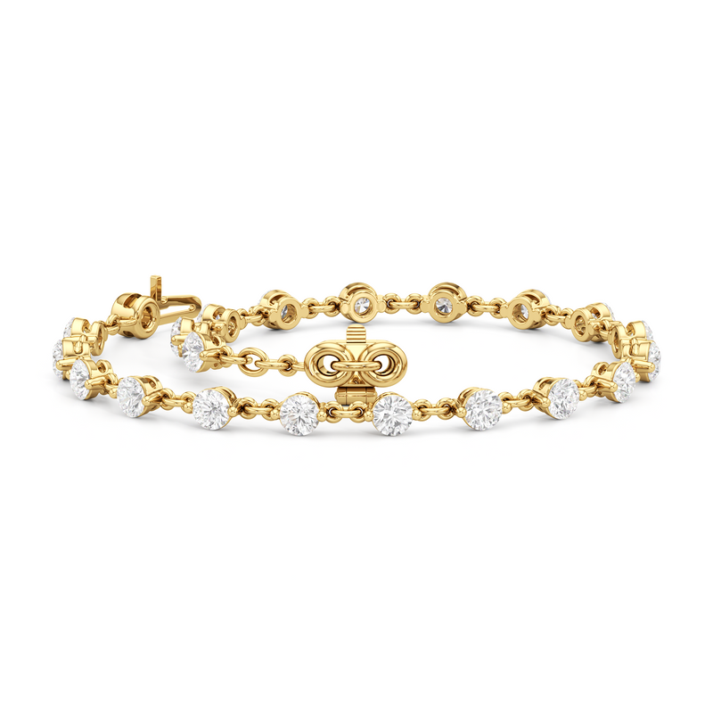 Lab Diamond Chain Link Bracelet