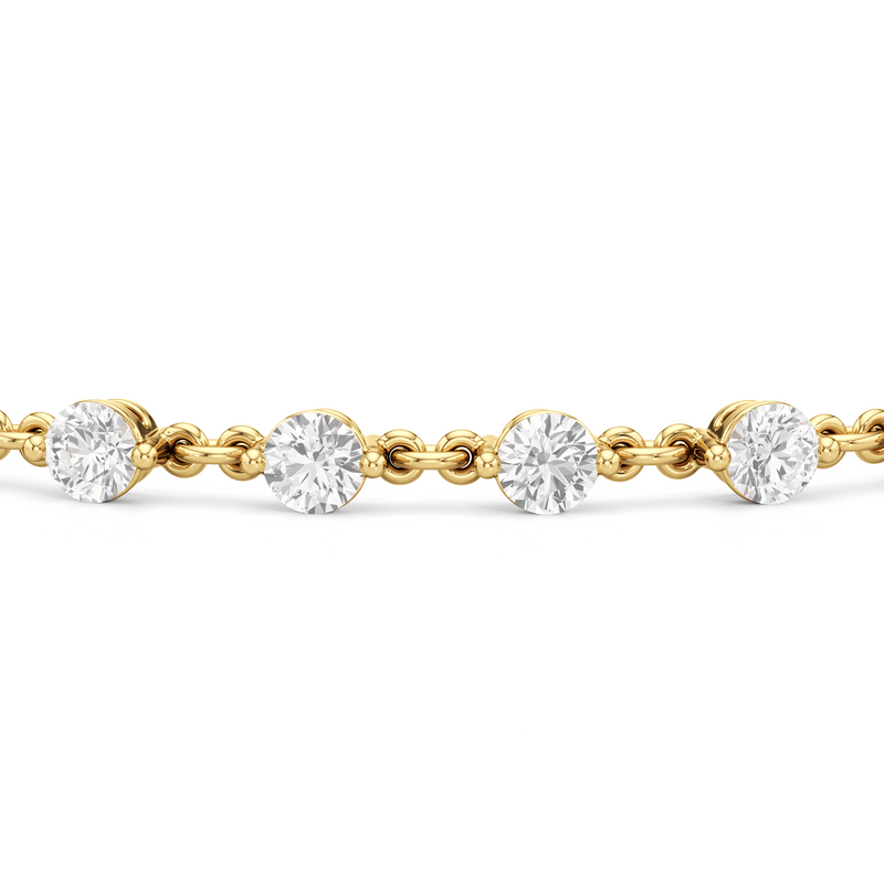 Lab Diamond Chain Link Bracelet